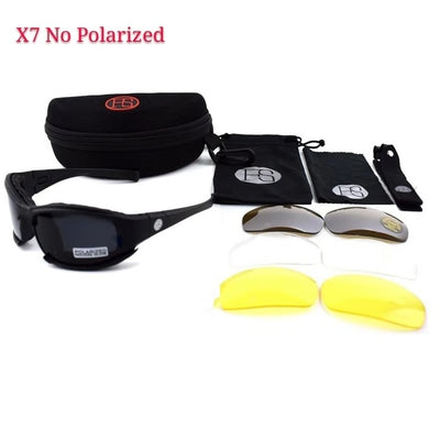 X7 Polarized Military Sunglasses Tactical Goggles