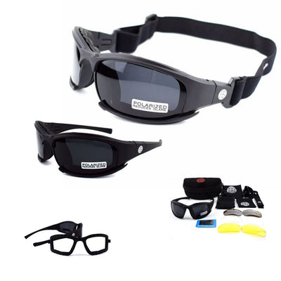 X7 Polarized Military Sunglasses Tactical Goggles